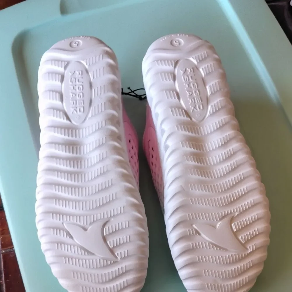 Rugged Shark Kids Pink and Blue Water Shoes